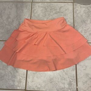 JoyLab Orange Pink Mini Skater Skirt